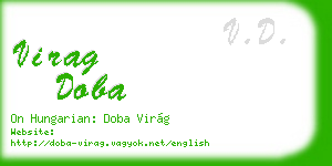 virag doba business card