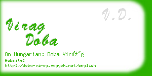 virag doba business card